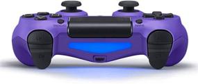 img 2 attached to 🎮 YU33 Wireless Controller Compatible with P-4 - Remote Joystick Gamepad with Charging Cable and Two Motors (Purple, 2021)