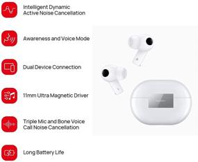 img 2 attached to Huawei Freebuds Pro MermaidTWS with Active Noise Cancellation - Ceramic White