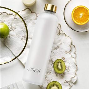 img 3 attached to 🥤 Laperi 32 oz Water Bottles with Time Markers, BPA Free, Leak Proof Flip Lid - Ideal for Women, Gym, and Outdoor Use!