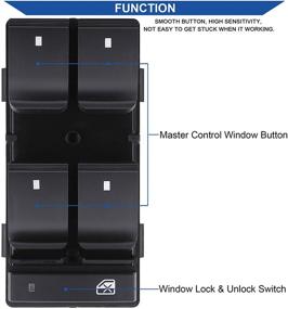 img 3 attached to Chevy Silverado/Chevrolet Traverse/HHR Переключатель мощности окна водителя - совместимый с GMC Sierra 1500 2500HD 3500HD/Yukon/Buick Enclave (2007-2013) - Аналог производителя: 25789692 20945129.