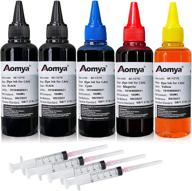 🖨️ aomya ink refill kit for canon pgi270 cli271 pgi280 cli281 pgi1200 pgi2200 refillable ink cartridge - 4 color set 100ml with syringes logo