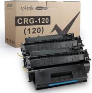 v4ink 2pk compatible toner cartridge - canon 120 crg-120 high yield ink for imageclass d1100 d1120 d1320 d1350 d1150 d1180 d1170 d1370 mf6680dn printer logo