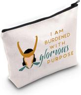 🎁 tsotmo tv show inspired glorious purpose novelty cosmetic bag - a perfect gift for fans and friends logo