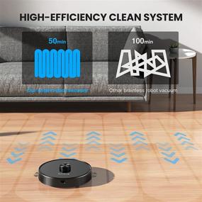 img 2 attached to 🤖 HONITURE Q6 Robot Vacuum Cleaner: Self-Emptying, Laser Navigation, Wi-Fi Connected, Ideal for Pet Hair