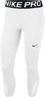 👖 stylish and supportive: nike women's victory training capris logo