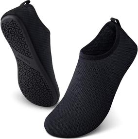 img 4 attached to 👣 Seekway Water Shoes: Quick-Dry Aqua Socks for Beach, Swim, Pool & More - Non-Slip Barefoot Footwear for Women, Men, and Adults