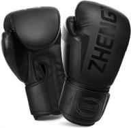 ztty boxing gloves - kickboxing, muay thai, mma pro grade sparring training fight gloves for men & women - punching bag compatible logo