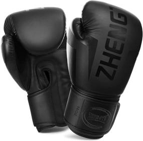 img 4 attached to ZTTY Boxing Gloves - Kickboxing, Muay Thai, MMA Pro Grade Sparring Training Fight Gloves for Men & Women - Punching Bag Compatible