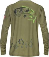 🎣 men's performance fishing protection dry fit moisture-wicking clothing logo