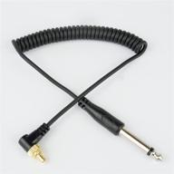 dslrkit 6.35mm (1/4in) to male flash pc sync cable cord with screw lock for reliable and quick flash sync logo