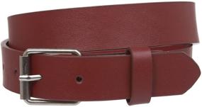 img 1 attached to 👖 1-Inch Snap-On Leather Belt for Children