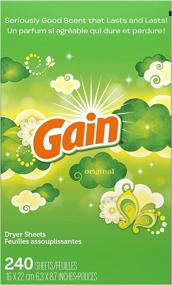 img 2 attached to 🍃 240 Count Gain Dryer Sheets: Original Scent Laundry Fabric Softener