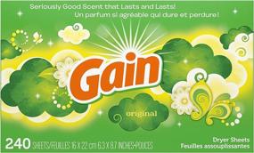 img 4 attached to 🍃 240 Count Gain Dryer Sheets: Original Scent Laundry Fabric Softener