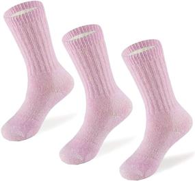 img 4 attached to Meriwool Merino Wool Hiking Socks for Kids - Pack of 3