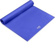 premium quality pure fitness non-slip exercise yoga mat: 3.5 mm thick with carrying strap logo