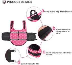 img 2 attached to 🐶 Doglay Dog Life Jacket: Reflective Stripes, Adjustable Lifesaver for Dogs | High Buoyancy Swimsuit for Small, Medium, and Large Breeds