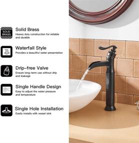 img 2 attached to 🚿 BWE Rubbed Waterfall Commercial Bathroom: Elevate Your Space with Luxurious Elegance
