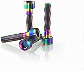 img 1 attached to 🔩 MTB Titanium Bolts - ProRuck M6x35mm Tapered Head Ti Screws for Stem Top Cap Fixation (2pcs)