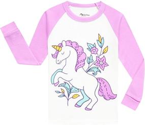 img 3 attached to 🎄 Children's Christmas Pajama Set with Horse Design - 100% Cotton Sleepwear, Sizes 2 to 8 Years