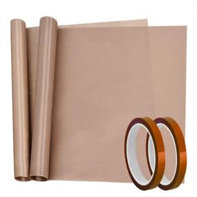 img 4 attached to 🔥 Selizo 4-Pack High Temperature Tape and Teflon Sheet for Vinyl Heat Press, Sublimation - Heat Resistant Solution