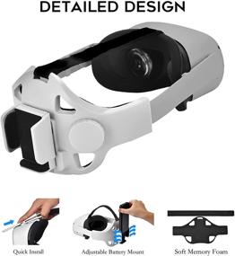 img 3 attached to 🔧 Ремешок Ahroy Elite для Oculus Quest 2: Улучшенная поддержка и комфорт в виртуальной реальности