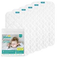 🔝 premium changing pad liners - 5 pack (improved style), bamboo terry surface, waterproof & absorbent diaper changing pad liners logo