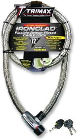 img 3 attached to 💪 Enhanced Trimax TG3072SX Security Cable: Strong 72" x 26mm Stainless Steel Armor with Supermax Locking Features