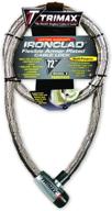 💪 enhanced trimax tg3072sx security cable: strong 72" x 26mm stainless steel armor with supermax locking features logo