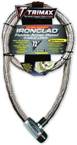 img 4 attached to 💪 Enhanced Trimax TG3072SX Security Cable: Strong 72" x 26mm Stainless Steel Armor with Supermax Locking Features