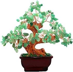 img 1 attached to 🌳 Enhance Wealth and Prosperity with the Parma77 Feng Shui Aventurine Money Tree: 7 Inch Purple Crystal for Home Desk Decoration