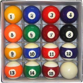 img 1 attached to 🎱 Набор для бильярда Hathaway Pool Table Regulation Billiard Ball Set: Идеальный размер и дизайн для профессиональной игры