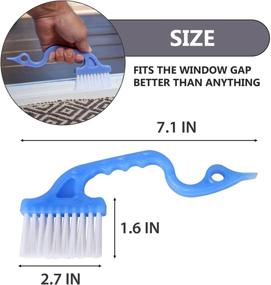 img 3 attached to 🪟 Sliding Window Cleaning Brush with Groove Cleaner Tool - Efficient Window Track Cleaning Tool for Home Kitchen - Dirt, Dust, Grime Remover