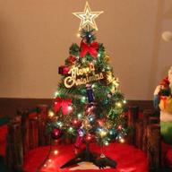 🎄 24-inch/60cm tabletop christmas tree with led string lights & ornaments – artificial mini pine xmas tree логотип