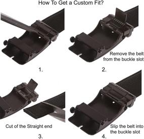 img 1 attached to Automatic Buckle Ratchet Feather Perfect Men's Accessories for Belts