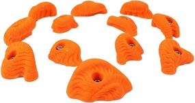 img 2 attached to 🧗 Enhance Your Climbing Experience with Atomik's Medium Dripstone Jugs Set - 12 Orange Holds