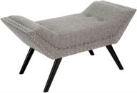 granite tufted fabric ottoman / bench by christopher knight home logo