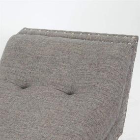 img 2 attached to Granite Tufted Fabric Ottoman / Bench by Christopher Knight Home