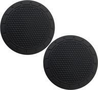 🍸 black absorbent coasters for drinks - pack of accessory coasters логотип