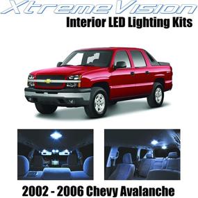 img 4 attached to Enhance your Chevy Avalanche 2002-2006 with Xtremevision Interior LED Kit (12 Pieces) in Cool White - Includes Installation Tool!