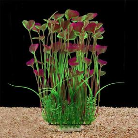 img 1 attached to 🐠 QUMY Large Artificial Plastic Aquarium Plants Decoration Ornaments for All Fish Tanks