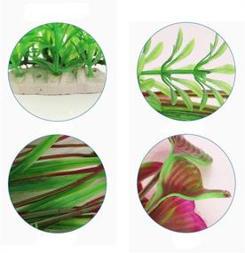 img 2 attached to 🐠 QUMY Large Artificial Plastic Aquarium Plants Decoration Ornaments for All Fish Tanks