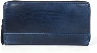 blocking capacity leather wristlet hickory women's handbags & wallets and wallets logo