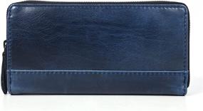 img 4 attached to Blocking Capacity Leather Wristlet Hickory Women's Handbags & Wallets and Wallets