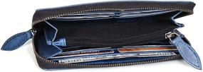 img 1 attached to Blocking Capacity Leather Wristlet Hickory Women's Handbags & Wallets and Wallets