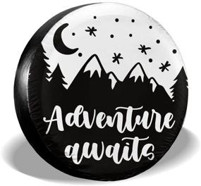 img 4 attached to 🚀 Adventure Awaits Waterproof Spare Tire Cover - UV Sun & Dust-Proof Wheel Tire Cover for Jeep, Trailer, RV, SUV and More (14 Inch)