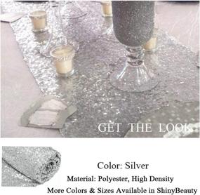 img 2 attached to 💫 Silver Sequin Table Runner by ShinyBeauty