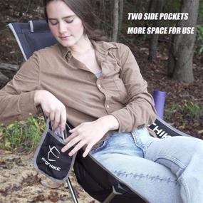 img 3 attached to Hitorhike Ultralight High Back Camping Chair with Nylon Mesh, Comfortable Headrest, and Portable Foldable Design - Perfect for Camping, Hiking, Backpacking, Picnics, Festivals, and Family Road Trips