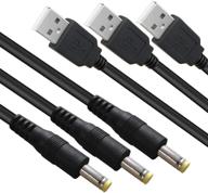 💻 siocen 3 packs 4ft usb 2.0 a male to dc 4.0mm x 1.7mm 5 volt dc barrel jack power cable - dc 5v power plug connector charger cord for sony psp 3000 2000 1000, tablet, cellphone, laptop, netbook, electronics logo