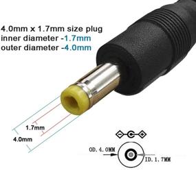 img 3 attached to 💻 SIOCEN 3 Packs 4FT USB 2.0 A Male to DC 4.0mm x 1.7mm 5 Volt DC Barrel Jack Power Cable - DC 5V Power Plug Connector Charger Cord for Sony PSP 3000 2000 1000, Tablet, Cellphone, Laptop, Netbook, Electronics