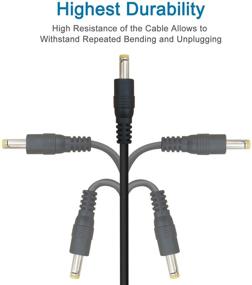 img 2 attached to 💻 SIOCEN 3 Packs 4FT USB 2.0 A Male to DC 4.0mm x 1.7mm 5 Volt DC Barrel Jack Power Cable - DC 5V Power Plug Connector Charger Cord for Sony PSP 3000 2000 1000, Tablet, Cellphone, Laptop, Netbook, Electronics